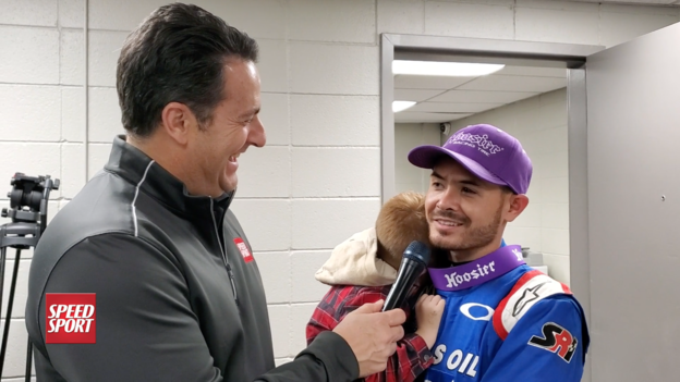 LIVE from the Chili Bowl - Kyle Larson Tuesday Winner Interview